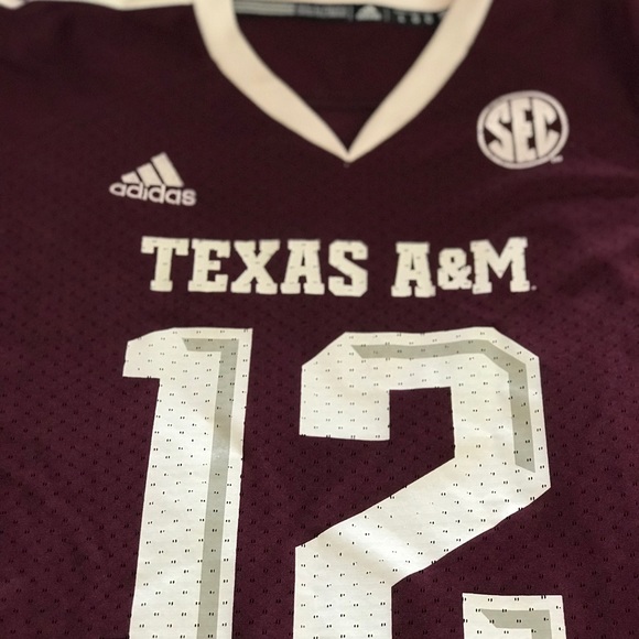 adidas Tops | Womens Texas Am Football 